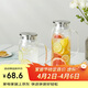 樂(lè )扣樂(lè )扣（LOCK&LOCK）涼水壺耐熱玻璃泡茶檸檬水果水杯子帶把家用大容量玻璃茶水杯1.2L