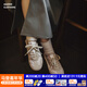 馬登賽車(chē)鞋女款春季新款復古透氣經(jīng)典紅色德訓鞋薄底運動(dòng)休閑鞋子 沙色  【自然松弛】 37.5 =38女碼