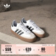 adidas T頭鞋 SAMBAE百搭厚底增高板鞋德訓鞋男女阿迪達斯三葉草 白/一號黑(推薦腳型偏胖選大半碼)   38