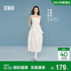 森馬（Semir）陳都靈|郁金香裙擺|連衣裙女26夏純欲抹胸吊帶長(cháng)裙109326114003