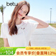 百圖（betu）女裝夏季新款T恤新中式鏤空設計感繡花棉感短袖女2504T21