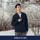 Tommy Hilfiger【純羊毛】秋冬男裝商務(wù)休閑青年棒球領(lǐng)羊毛衫針織開(kāi)衫外套 深藍色DV6 S  （推薦：120-135斤）
