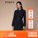 PORTS寶姿秋冬新品女裝縫制針織長(cháng)袖連衣裙SM9N014NCC148 黑色 M (6)