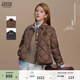 Teenie Weenie【趙露思同款】小熊女裝棉服冬季焦點(diǎn)巴恩夾克外套 深棕色 S