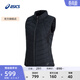 亞瑟士ASICS羽絨背心女子跑步保暖舒適羽絨服 2032D406-001 黑色 L