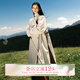 七月夕原創(chuàng  )漢服 空山小酌 中長(cháng)款風(fēng)衣外套三裥褲套裝女2024年秋款 三裥褲 現貨 M