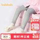 巴拉巴拉童裝兒童打底褲女寶寶長(cháng)褲褲子秋季新款褲子彈力舒適百搭可愛(ài) 淺花灰00205 130
