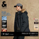 杰克·瓊斯（JACK&JONES） 男裝羽絨服百搭時(shí)尚刺繡可拆毛領(lǐng)連帽寬松保暖外套上衣225412054