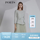 PORTS寶姿春夏新品女裝長(cháng)袖收腰顯瘦連衣裙LM8D073KWB008 奶綠色 XS (2)