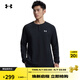 安德瑪（Under Armour）EF男子亨利領(lǐng)運動(dòng)休閑長(cháng)袖T恤6010174 黑色001   XL   