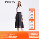 PORTS寶姿春夏新品女裝Two-in-one網(wǎng)紗拼接西服裙LM8D064MCP015 黑色 XS (2)
