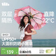 蕉下（beneunder）防紫外線(xiàn)遮陽(yáng)傘三折雙層黑膠晴雨傘防曬傘BM011嵐影