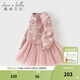 戴維貝拉（DAVE＆BELLA）女童毛衣連衣裙兒童網(wǎng)紗裙新款春裝洋氣女寶寶裙子小童公主裙 粉色【現貨】 110 cm（建議身高100-110cm）