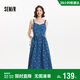 森馬（Semir）牛仔連衣裙女甜酷時(shí)尚個(gè)性2025夏元氣滿(mǎn)印背帶裙俏皮109325114025