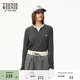 Teenie Weenie小熊女裝仿V領(lǐng)休閑款長(cháng)袖T恤秋季假兩件簡(jiǎn)約舒適上衣 煤灰色 S (160)