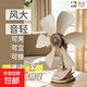 駱駝電風(fēng)扇家用桌面風(fēng)扇夾子風(fēng)扇小風(fēng)扇臥室床頭夾扇學(xué)生宿舍出租屋壁扇辦公室桌面小型臺式風(fēng)扇 小葉杏咖6葉夾扇（狂風(fēng)/600高轉(zhuǎn)） 單機（自帶1.2米線）