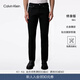 Calvin KleinJeans四季款男士經(jīng)典休閑通勤ck修身顯瘦黑色洗水微彈牛仔褲