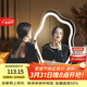 木雙?；瘖y鏡帶燈女生臥室奶油風(fēng)梳妝鏡桌面led鏡子家用全身鏡