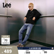 Lee726舒適直筒丹寧復古水洗藍色男牛仔褲休閑潮流