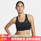 耐克NIKE女春夏運動(dòng)內衣 中度支撐 防墜防下垂FN2732-010黑S