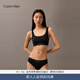 Calvin Klein內衣女無(wú)鋼圈輕運動(dòng)ck海邊可外穿羅紋背心式文胸 UB1-太空黑 M