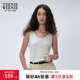 Teenie Weenie小熊女裝春夏款合身版型時(shí)尚休閑簡(jiǎn)約舒適無(wú)袖背心 象牙白 S