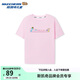 Skechers斯凱奇哆啦A夢(mèng)聯(lián)名款 男女童夏季純棉透氣限定短袖L325K070