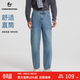 美特斯邦威[商場(chǎng)同款]牛仔褲男春新復古直筒顯瘦通勤褲 復古藍 L 175 82A