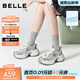 百麗（Belle）張凌赫同款藍鯨老爹鞋女款商場(chǎng)同款運動(dòng)休閑鞋D2K1DAM6預售 銀色-單里【孟子義/張凌赫推薦】 36 (230mm)