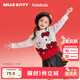 巴拉巴拉【HelloKittyIP】女童毛衫春秋針織衫拜年萌甜美可愛(ài) 米白10302 110