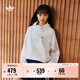adidas簡(jiǎn)約通勤百搭寬松運動(dòng)連帽薄外套女春季新款阿迪達斯三葉草   白色   S