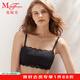 曼妮芬無(wú)鋼圈抹胸防走光文胸蕾絲輕盈舒適簡(jiǎn)約女內衣胸罩 020 黑色 75C