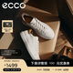 愛(ài)步（ECCO） 日常休閑百搭經(jīng)典板鞋 柔酷7號男鞋470824 白色/棕色42 HL
