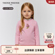 Teenie Weenie Kids小熊童裝秋季男女寶寶刺繡長(cháng)袖打底衫T恤 粉色 100 cm