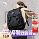 安踏（ANTA）凱里·歐文系列丨雙肩包男女大容量時(shí)尚書(shū)包運動(dòng)訓練健身籃球背包 【裂紋】基礎黑-1 均 碼