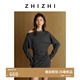 致知ZHIZHI 暮云深 一字領(lǐng)斜肩蝙蝠袖收腰顯瘦優(yōu)雅連衣裙26春新款 夜幕灰 S