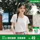 森馬（Semir）短袖t恤女26夏季短款顯瘦U領(lǐng)內搭正肩寬松圓領(lǐng)打底衫109326100001