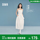 森馬（Semir）陳都靈|郁金香裙擺|連衣裙女26夏純欲抹胸吊帶長(cháng)裙109326114003