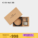 蔻馳（COACH）【京東奧萊】男士雙扣頭腰帶禮盒PVC配皮革灰黑色C七夕情人節禮物 CW362QBMI5