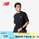 NEW BALANCE T恤男款夏季潮流運動(dòng)休閑舒適透氣短袖MT41509 BK XL