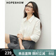 紅袖（hopeshow）襯衫女高級感輕奢減齡洋氣2026春季新款女裝甜美氣質(zhì)顯瘦百搭上衣 本白001 S