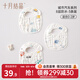 十月結晶寶寶圍嘴吃飯口水巾純棉圍兜防水新生嬰兒可旋轉春秋款 8層棉紗U型款 城市汽車(chē)