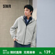 森馬（Semir）夾克男春季基礎簡(jiǎn)約針織外套寬松連帽百搭情侶裝 淺花灰00211 L
