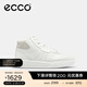 愛(ài)步（ECCO） 休閑鞋女 百搭簡(jiǎn)約平底鞋板鞋高幫球鞋 街頭272823 白色/灰白色27282352292 38