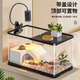 獨寵你生態(tài)烏龜缸寵物飼養箱缸塑料透明蠑螈爬寵專(zhuān)用過(guò)濾缸【黑色大號】