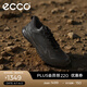 愛(ài)步（ECCO）戶(hù)外運動(dòng)鞋男鞋 春季款徒步越野系帶拼接休閑鞋 奧途824334 HL 黑色82433451094 39 (245mm) （尺碼偏大，建議拍小一碼）