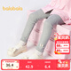 巴拉巴拉童裝兒童打底褲女寶寶長(cháng)褲褲子秋季新款褲子彈力舒適百搭可愛(ài) 淺花灰00205 130