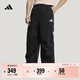adidas休閑工裝風(fēng)運動(dòng)褲男裝春季新款阿迪達斯官方輕運動(dòng)   黑色   L