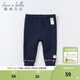 戴維貝拉（DAVE＆BELLA）秋冬加絨保暖女童打底褲兒童褲子女寶寶長(cháng)褲幼兒小童 藏青色 120 cm（建議身高110-120cm）