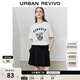 UR2026夏季新款女裝休閑趣味小貓做舊印花棉質(zhì)T恤UYY460068++ 本白 S